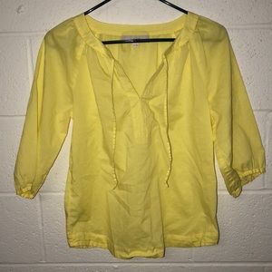 Loft Yellow Peasant Top Small Petites